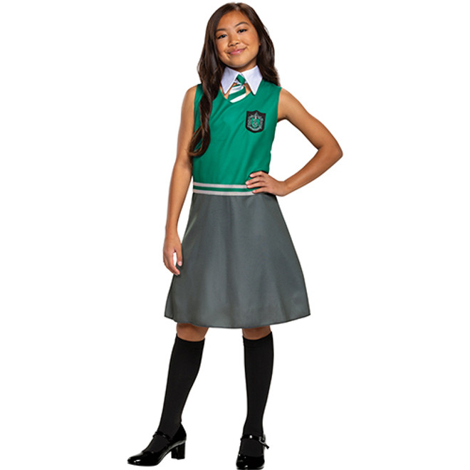 Girls Classic Harry Potter Slytherin Dress Costume - Small