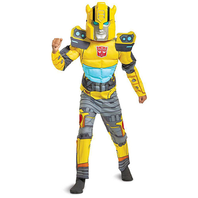 Bumblebee Transformers Muscle Cyberverse Fancy-Dress Costume - Large