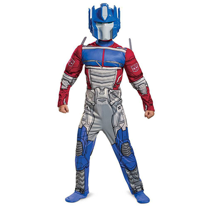 Optimus Prime Transformers Muscle Autobot Boys Fancy-Dress Costume - Large