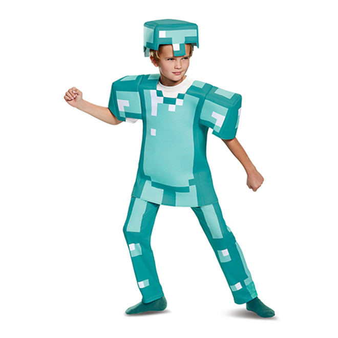 Deluxe Minecraft Armor Kid's Costume - Large