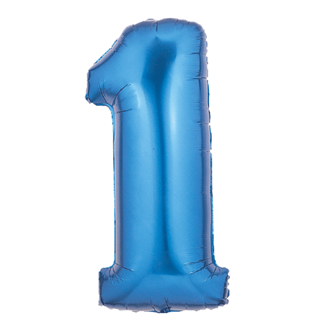 Megaloon Number One Blue Balloon