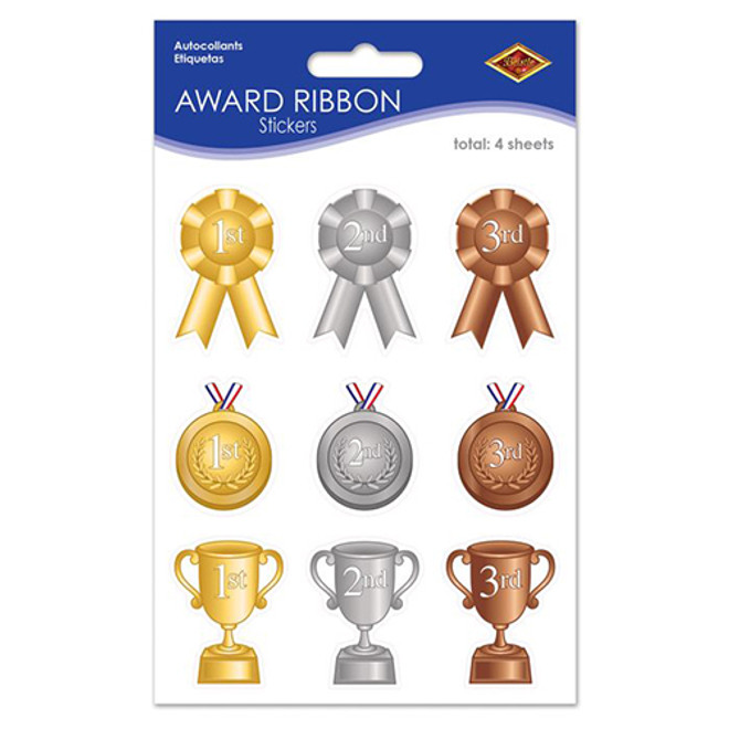 Assorted Award Ribbon Stickers