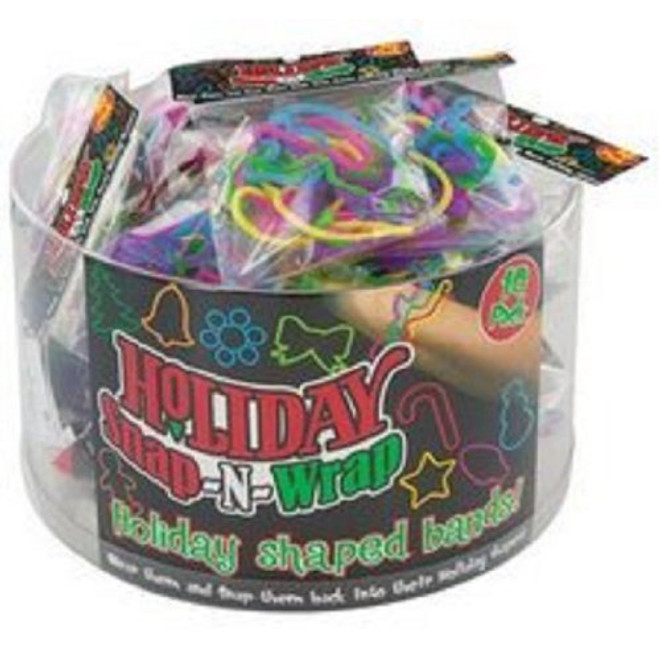 "Snap N Wrap" Holiday Silicone Bands