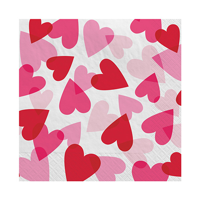Hearts All Over Lunch Napkins