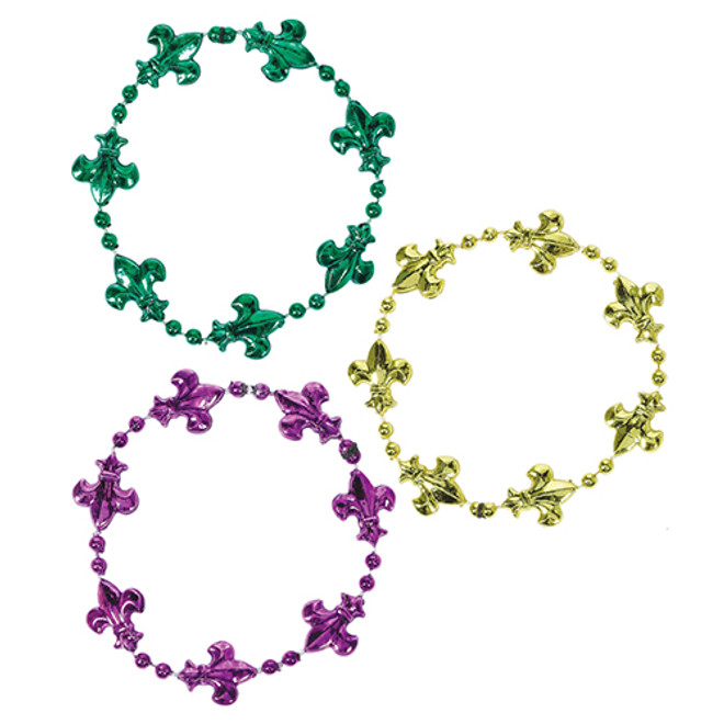 Green, Purple and Gold Mardi Gras Bead Bracelets