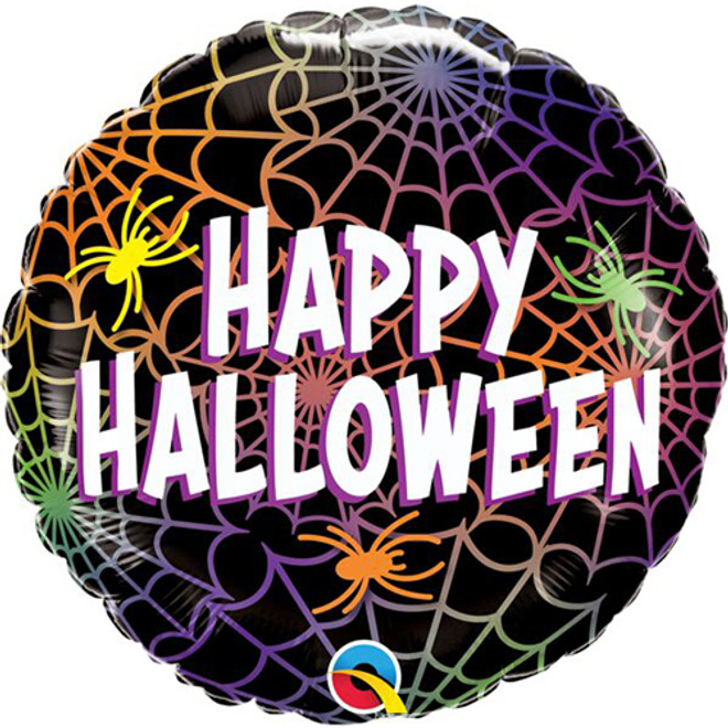 Halloween Spiders and Webs Foil Balloon - 18"