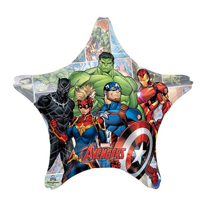 Marvel Avengers Powers Unite Super Shape Foil Mylar Balloon - 28"