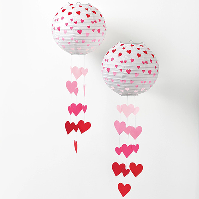 Valentine’s Day Light-Up Lanterns, 9.5"