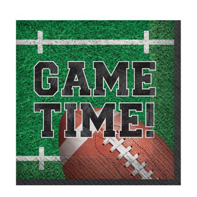 Tailgate Game Time 2-Ply Beverage Napkins