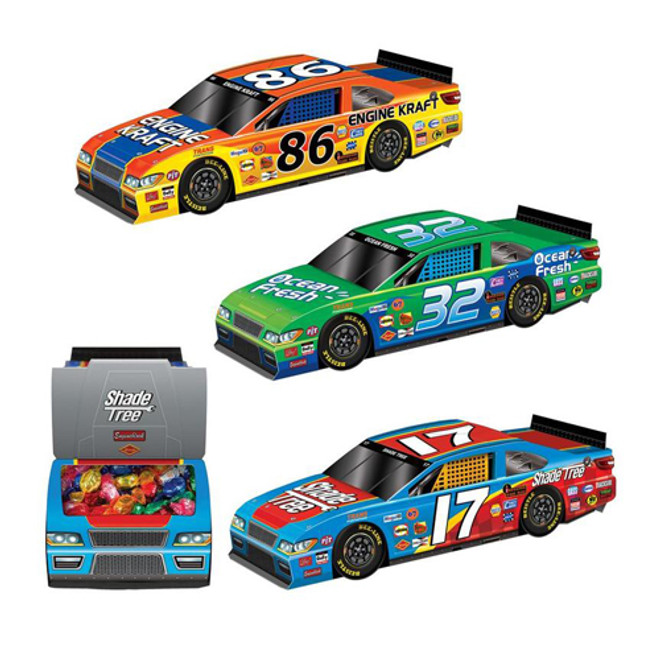 3-D Race Car Centerpieces