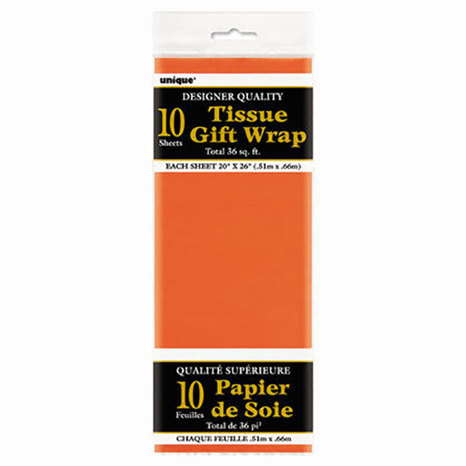 Orange Tissue Sheets