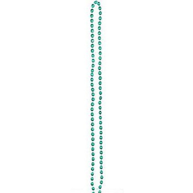 30" Metallic Green Bead Necklace