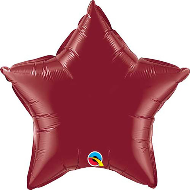 20" Star Shaped Balloon - Burgundy