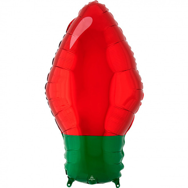 22 Red Christmas Light Supershape Balloon