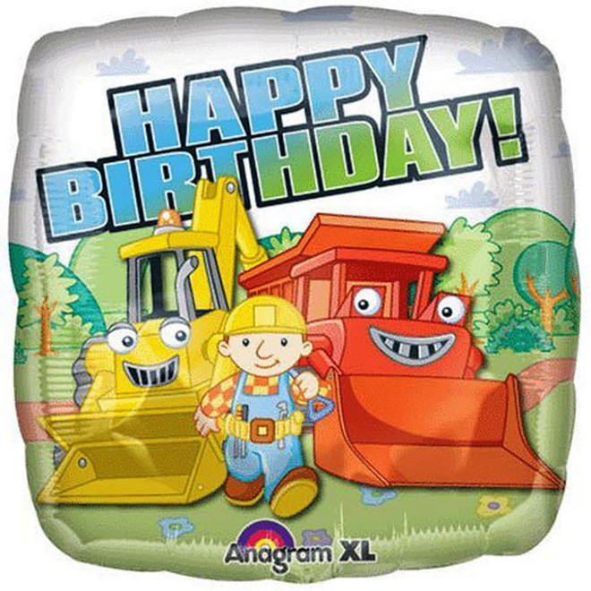 18 Bob The Builder Birthday Foil Balloon