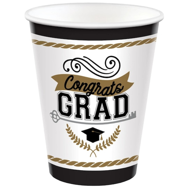 Achievement Is Key Graduation Plastic Cups