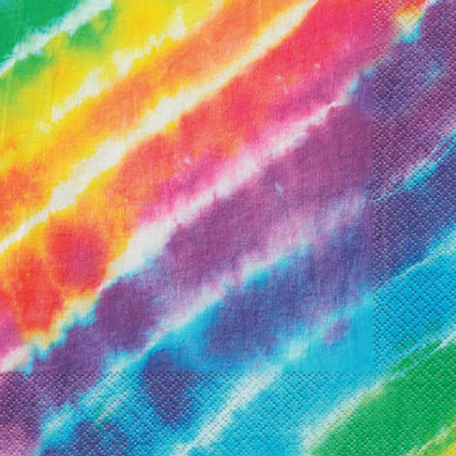 Rainbow Tie Dye Party Lunch Napkins