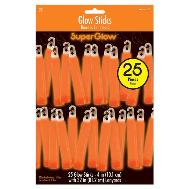 4" Glow Stick Mega Value Pack - Orange