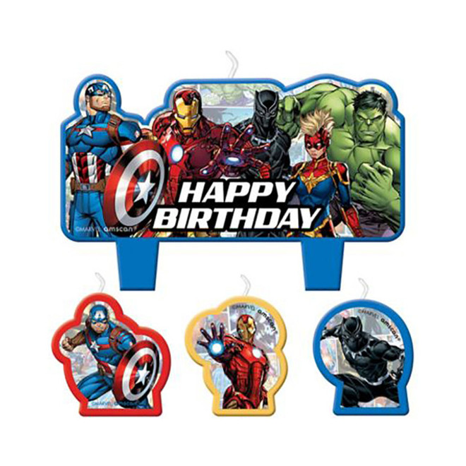 Marvel Powers Unite Birthday Candle Set