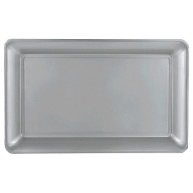 Plastic Tray - Silver