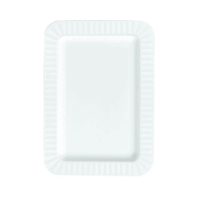 Premium Plastic Appetizer Plates - White