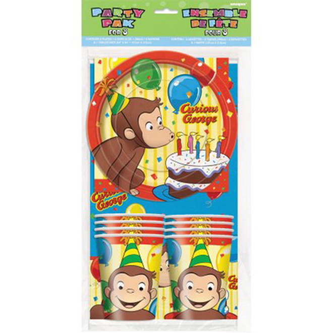 Curious George Tableware Party Kit