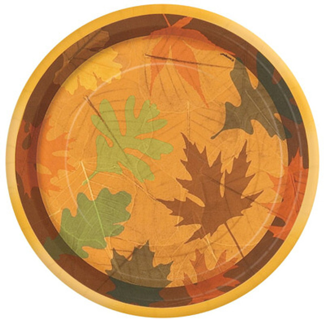 8 Turning Leaves Dessert Plates