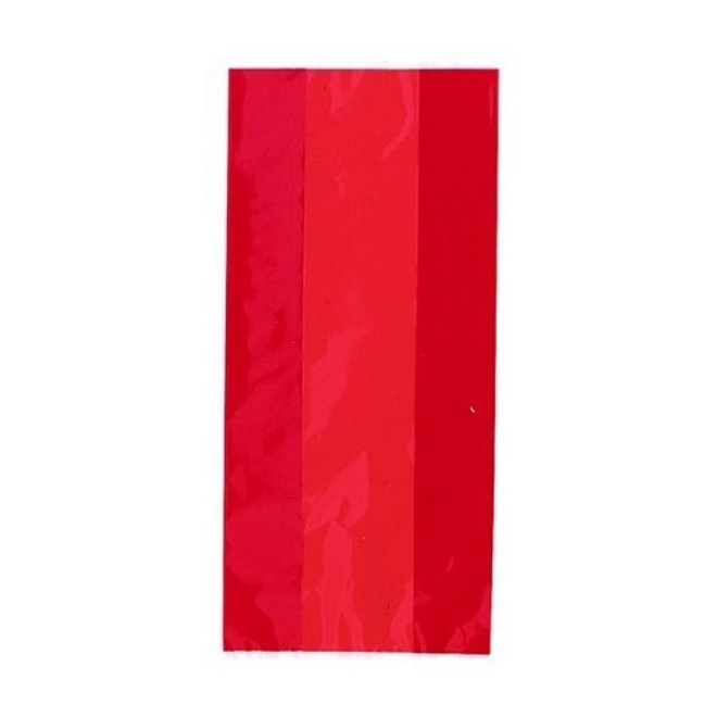 30 Pack Ruby Red Cello Bags