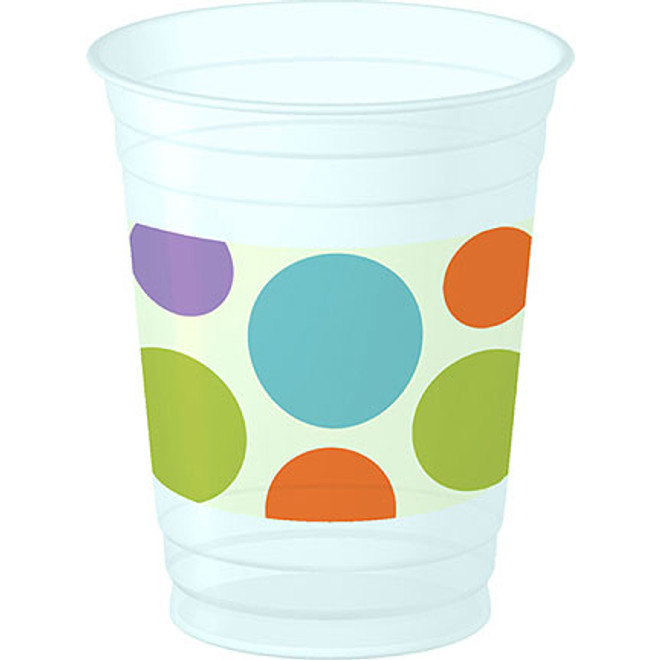 Baby Animal Dots 14 oz Plastic Cups