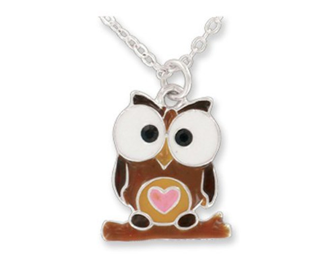 Owl Pendant Necklace in Gift Box