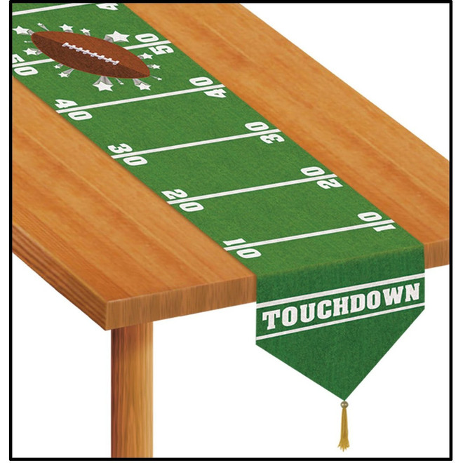 Printed Game Day Football Table Runner