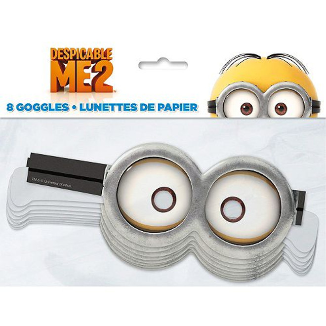 Despicable Me Paper Goggles Favors 8 Pack