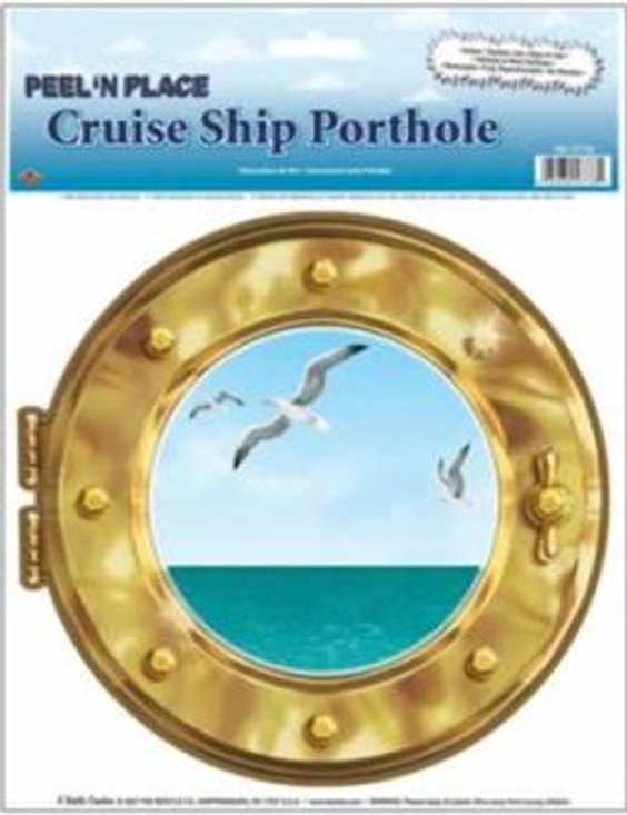 Cruise Ship Porthole Peel 'N Place 15 inch