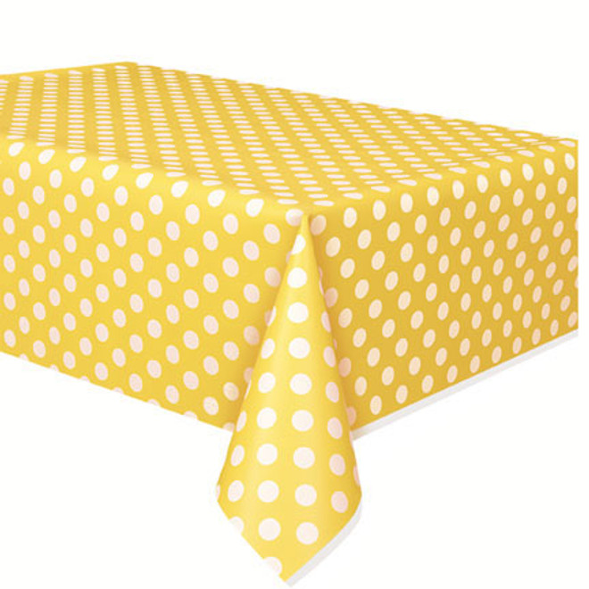 Sun Yellow Dots Tablecover