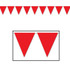 Indoor/Outdoor Pennant Banner Red