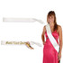 White Satin Sash