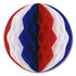 Tissue Ball - Red, White & Blue - 12"