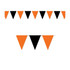 Orange & Black Outdoor Pennant Banner