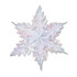 Metallic White Winter Snowflake
