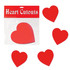 Packaged Printed Heart Cut-Outs