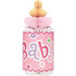 1 Pink Dots Baby Shower Bottle Honeycomb 12"H