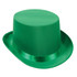 Satin Sleek Green Top Hat