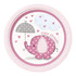 8 CT 9" Umbrellaphants Pink Plates