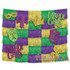 Mardi Gras Fringe Backdrop Decoration with Cutouts