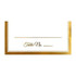 Place Card Gold Trim