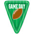 Game Day Football Triangular Shaped Plates