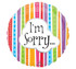 18-Inch I'm Sorry Colorful Lines Balloon