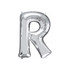 33-Inch Giant Letter "R" Silver Balloon