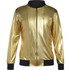 Unisex Adults Gold Hip Hop Jacket