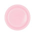7" New Pink Round Plastic Plates